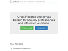 Tablet Screenshot of jailalert.com